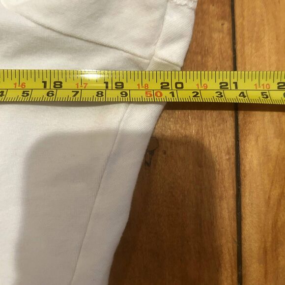 Vintage AMI Embroidered Lace Trim V neck‎ Top-Sz L-Cap Sleeve-Boho-Cottagecore - Picture 7 of 11